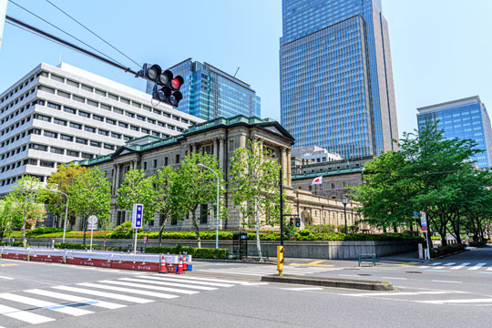 日本銀行の外観写真
