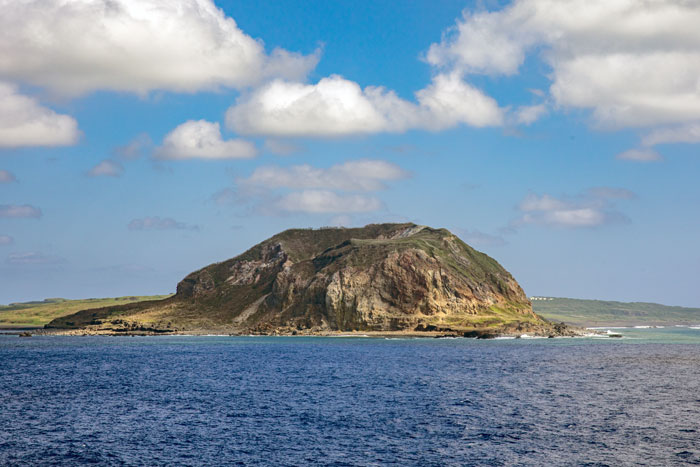 硫黄島の全景